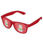 Oriental Lucky Cat Retro Zonnebril (Gekanteld)