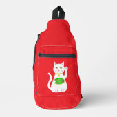 Oriental Lucky Cat Sling Bag (Voorkant)
