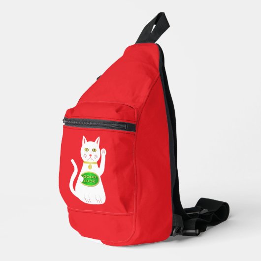 Oriental Lucky Cat Sling Bag (Rechterhoek)