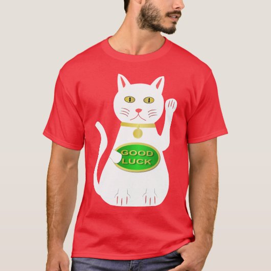 Oriental Lucky Cat T-shirt (Voorkant)