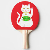 Oriental Lucky Cat Tafeltennisbatje (Voorkant)