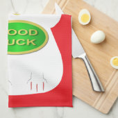 Oriental Lucky Cat Theedoek (Quarter Fold)