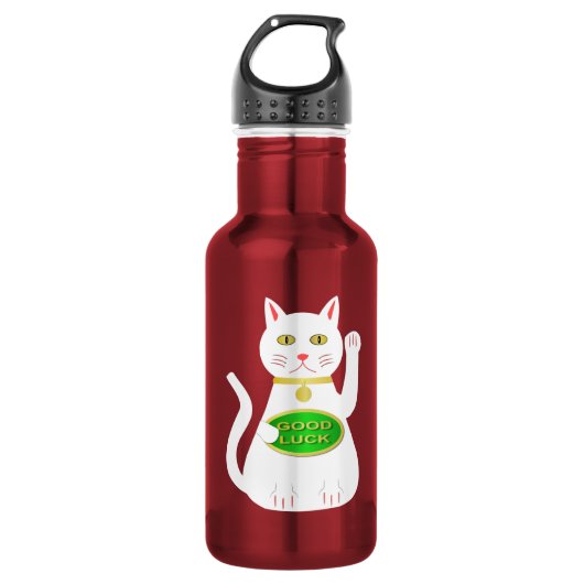 Oriental Lucky Cat Waterfles (Voorkant)