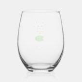 Oriental Lucky Cat Wijnglas Zonder Voet (Achterkant)