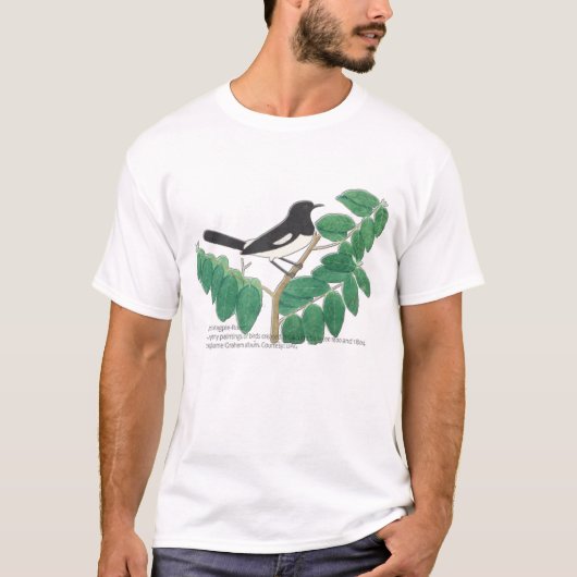 Oriental Magpie-Robin T-shirt (Voorkant)