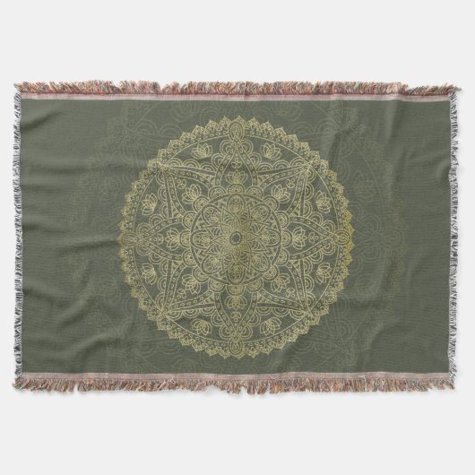 Oriental Mandal - Throw Blanket Deken (Voorkant)