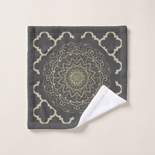Oriental Mandala - Bathtowel Set Bad Handdoek (Wasdoekje)