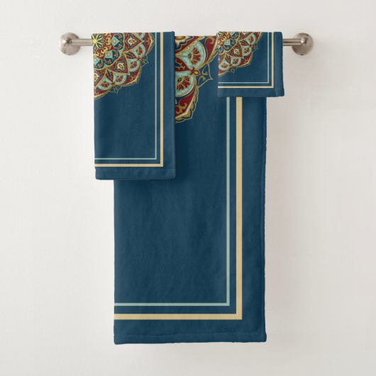 Oriental Mandala - Bathtowel Set Bad Handdoek (Insitu)