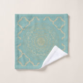 Oriental Mandala - Bathtowel Set Bad Handdoek (Wasdoekje)