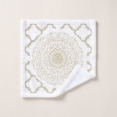 Oriental Mandala - Bathtowel Set Bad Handdoek (Wasdoekje)