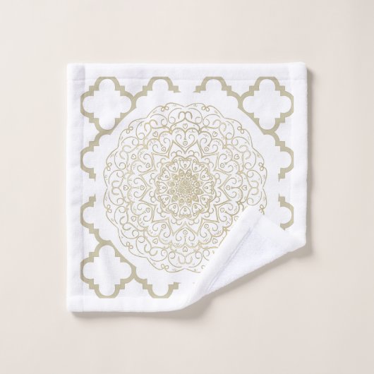 Oriental Mandala - Bathtowel Set Bad Handdoek (Wasdoekje)