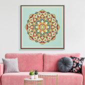 Oriental Mandala - Ingewikkeld Canvas (Insitu (Woonkamer))