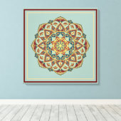 Oriental Mandala - Ingewikkeld Canvas (Insitu (Houten vloer))