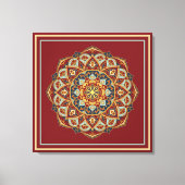 Oriental Mandala - Ingewikkeld Canvas (Voorkant)