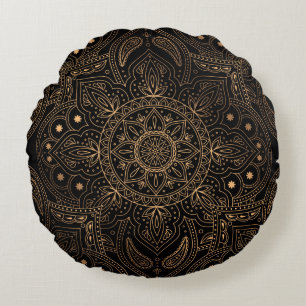 Oriental mandala royal foutloos patroon rond kussen