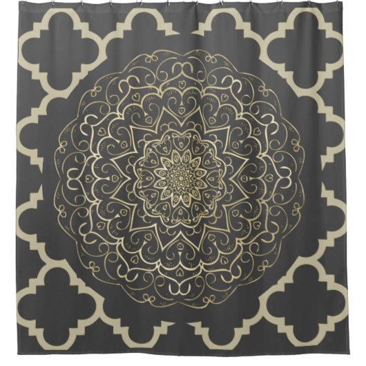 Oriental Mandala - Shower Curtain Douchegordijn (Voorkant)