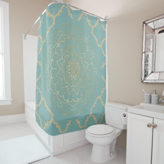 Oriental Mandala - Shower Curtain Douchegordijn (In situ)