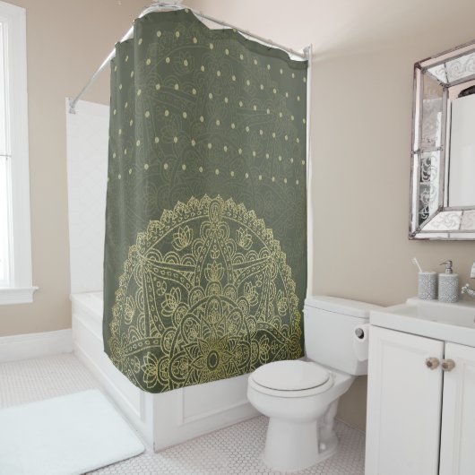 Oriental Mandala - Shower Curtain Douchegordijn (In situ)