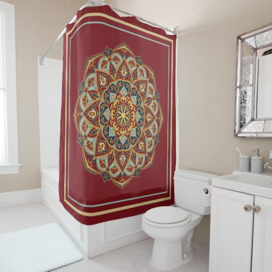 Oriental Mandala - Shower Curtain Douchegordijn (In situ)