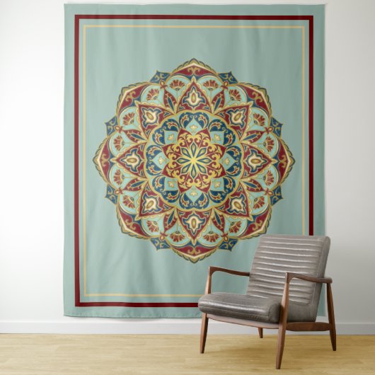 Oriental Mandala - Tapestry Wandkleed (In situ)