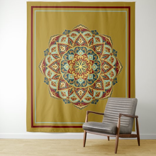 Oriental Mandala - Tapestry Wandkleed (In situ)