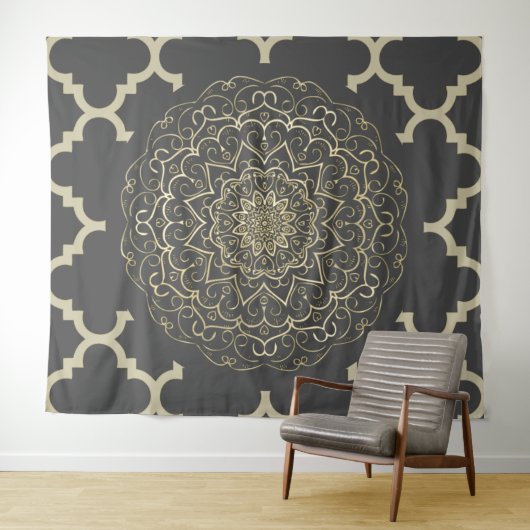Oriental Mandala - Tapestry Wandkleed (In Situ (horizontaal))