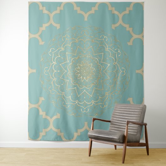 Oriental Mandala - Tapestry Wandkleed (In situ)