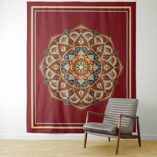 Oriental Mandala - Tapestry Wandkleed (In situ)