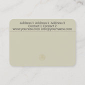 Oriental Mandala - Visitekaartje (Achterkant)