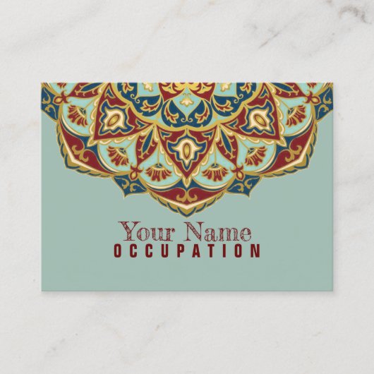 Oriental Mandala - Visitekaartje (Voorkant)