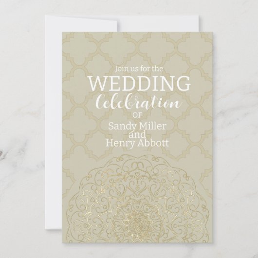 Oriental Mandala - Wedding Kaart (Voorkant)