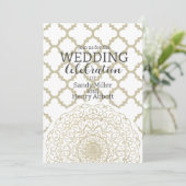 Oriental Mandala - Wedding Kaart (Staand voorkant)