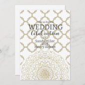 Oriental Mandala - Wedding Kaart (Voorkant / Achterkant)