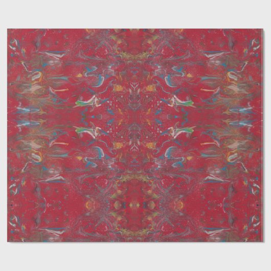 Oriental Marble Painting Gift Wrap Cadeaupapier (Vlak)