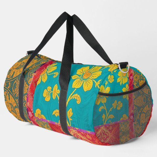 ORIENTAL Marokkaanse kleuren Patroon - Duffel Bag Plunjezak (Rechterhoek)