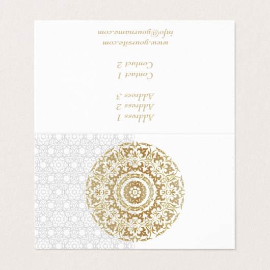 Oriental Nights - Visitekaartje (Buitenkant ongevouwen)