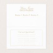 Oriental Nights - Visitekaartje (Binnenkant ongevouwen)