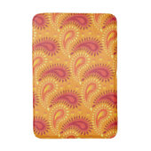 Oriental Oranje Persian Paisley Pattern Badmat (Voorkant Verticaal)