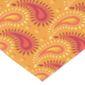 Oriental Oranje Persian Paisley Pattern Korte Tafelloper (Hoek)