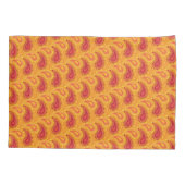 Oriental Oranje Persian Paisley Pattern Kussensloop (Achterkant)