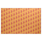 Oriental Oranje Persian Paisley Pattern Stof (Yard (91,4 cm))