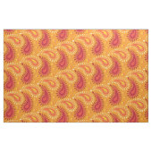 Oriental Oranje Persian Paisley Pattern Stof (Fat Quarter)