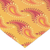 Oriental Oranje Twin Flame Persian Paisley Pattern Korte Tafelloper (Hoek)