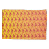 Oriental Oranje Twin Flame Persian Paisley Pattern Kussensloop (Achterkant)