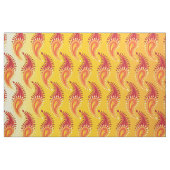 Oriental Oranje Twin Flame Persian Paisley Pattern Stof (Fat Quarter)