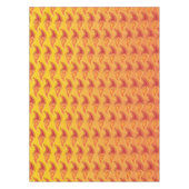 Oriental Oranje Twin Flame Persian Paisley Pattern Tafelkleed (Voorkant)