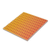 Oriental Oranje Twin Flame Persian Paisley Pattern Tegeltje (Zijkant)