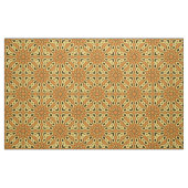 Oriental Oranje & Yellow Geometric Pattern Stof (Fat Quarter)