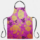ORIENTAL Paarse Roze Patroon - Schort (Voorkant)