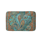 Oriental Paisley Pattern Waterverf and Gold Badmat (Voorkant)